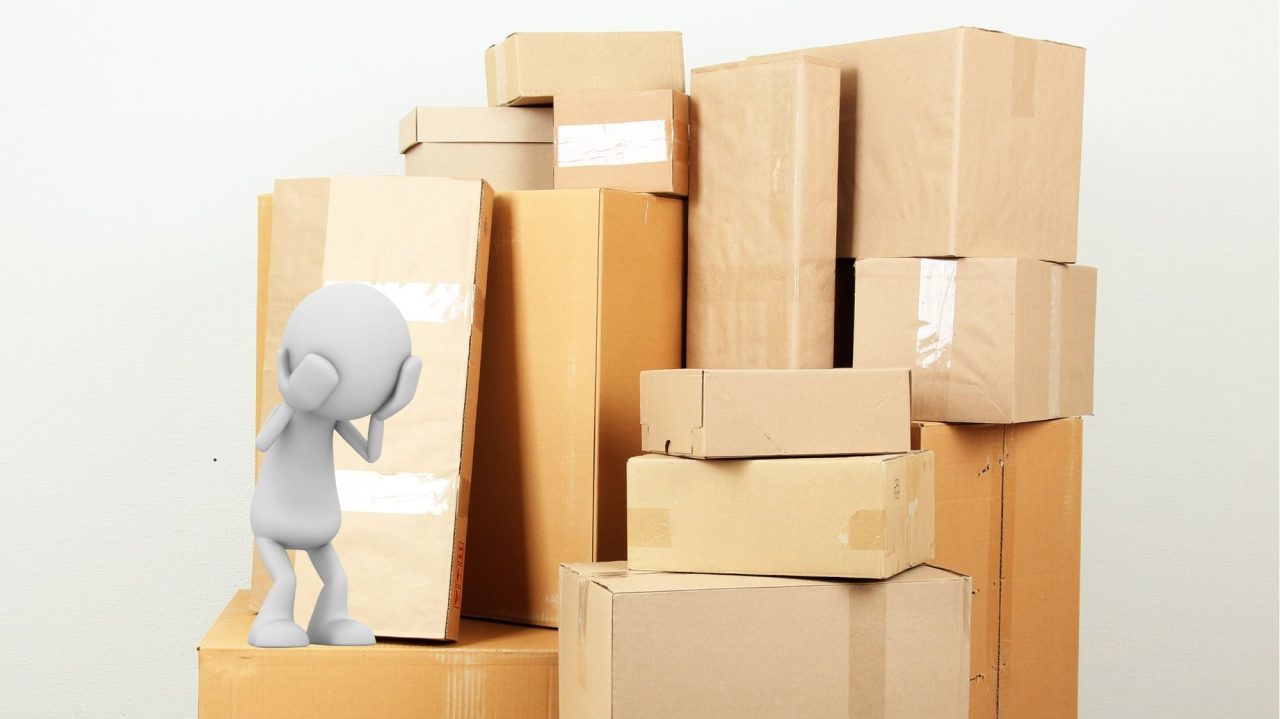 ダンボールの不揃い