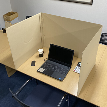 ダンボール パーティション デスク用