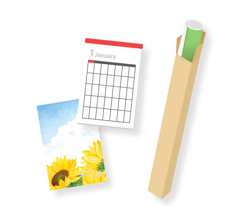 ポスター用ダンボール箱のイメージ