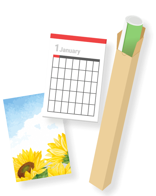 ポスター用ダンボール箱のイメージ