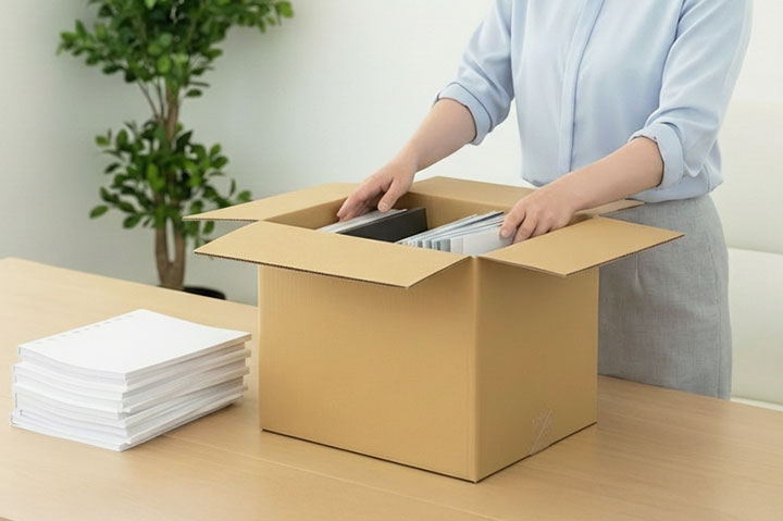 宅配100サイズ ダンボール箱のイメージ