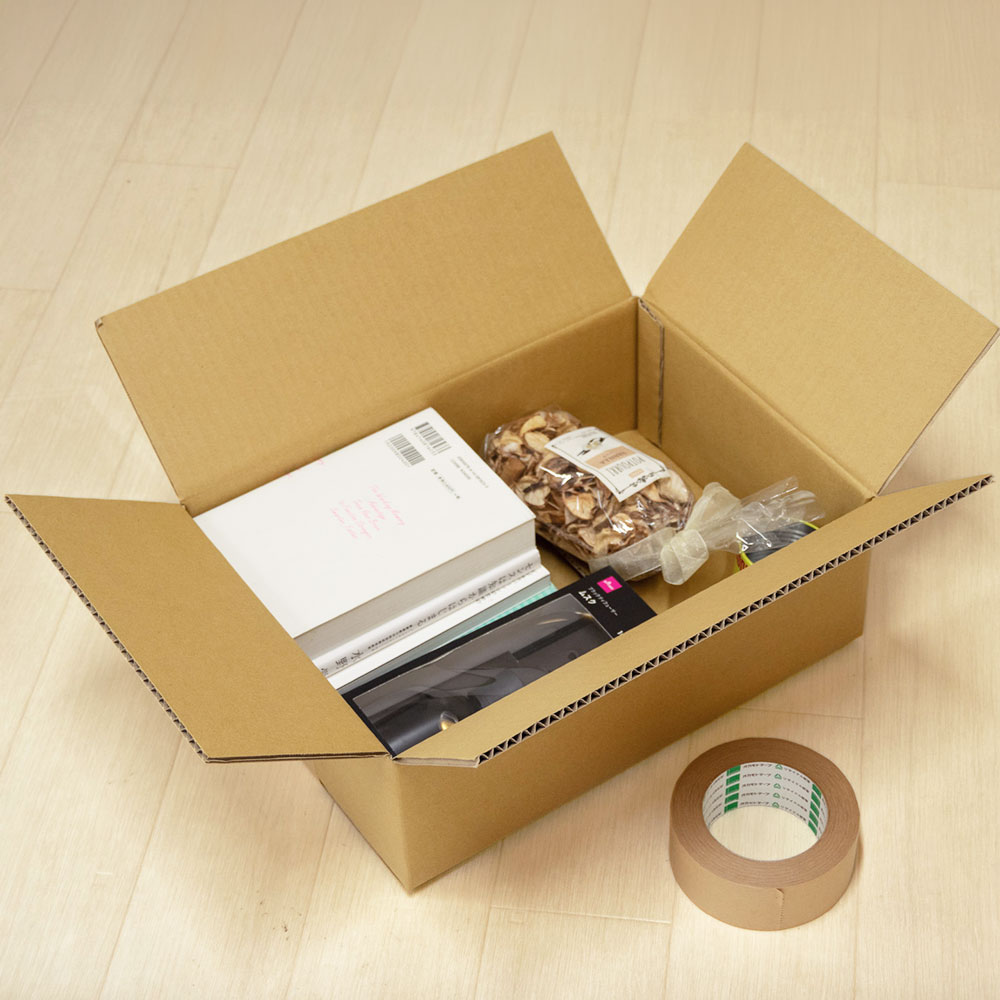 小物雑貨や衣類、書籍等の梱包に便利